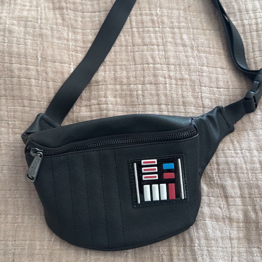 Star Wars Loungefly Black and Red Crossbody Bag with Iconic Patch